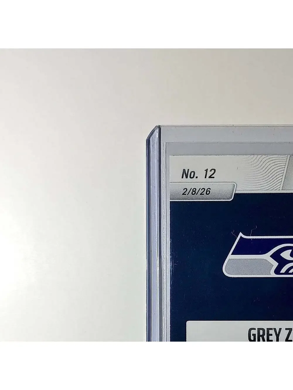 Grey Zabel Rookie 2026 Panini NFL Super Bowl LIX Champions #12 Card Seahawks
